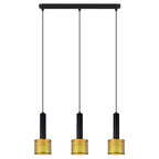 Lampa wisząca Amo czarno-złota 3xE27