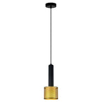 Lampa wisząca Amo złoto-czarna 1xE27