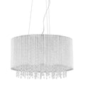 Lampa wisząca Anabella śr. 43cm 7xG9 | srebrny/transparentny