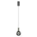 Lampa wisząca Aria śr. 10cm 6W LED ciepła biel 3000K | satyna/dymione szkło