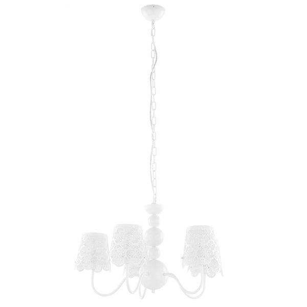 Lampa wisząca Arianna śr. 62,5cm 5xE14 | biały
