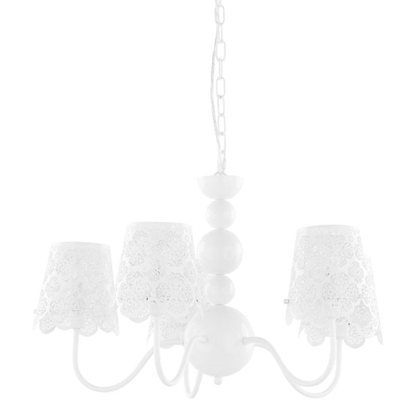 Lampa wisząca Arianna śr. 62,5cm 5xE14 | biały
