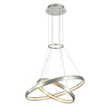 Lampa wisząca Axel śr. 60cm 38W LED barwa ciepła 3000K | aluminium/biały