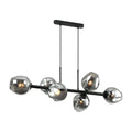 Lampa wisząca BORGO dł. 100cm 6xE27 | czarny