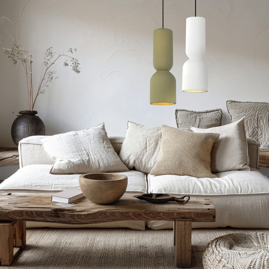 Lampa wisząca Balera czerwona