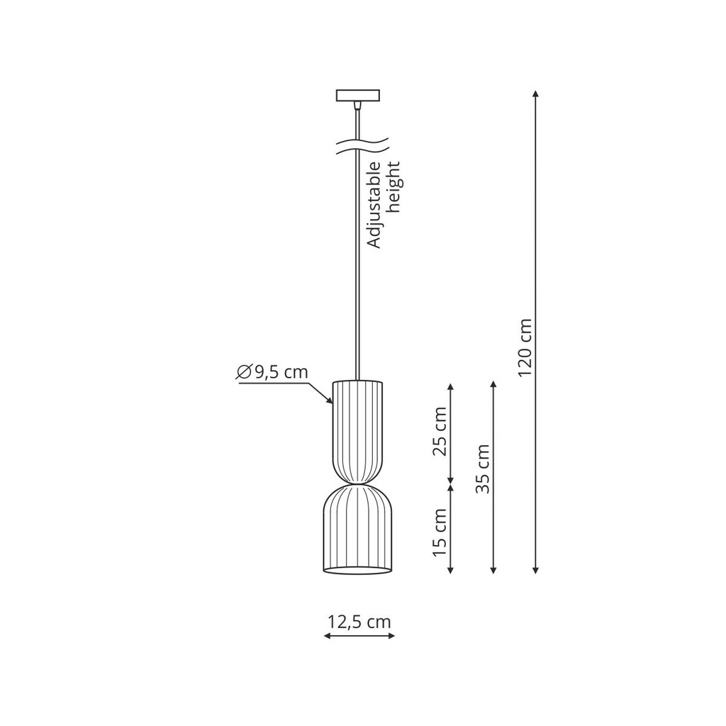 Lampa wisząca Balera zielona