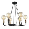 Lampa wisząca Betty śr. 59cm 6xE27 | brązowy