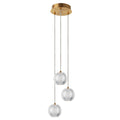Lampa wisząca Brillant 3 złota LED CCT