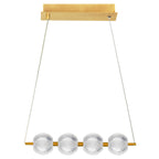 Lampa wisząca Brillant 4 złota LED CCT