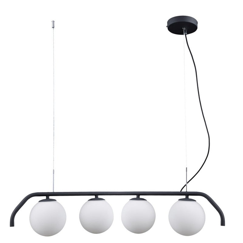 Lampa wisząca CARIMI dł. 90cm 4xG9 | czarny