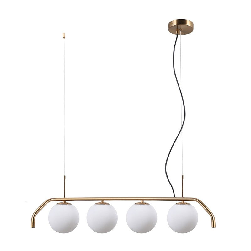 Lampa wisząca CARIMI dł. 90cm 4xG9 | mosiężny