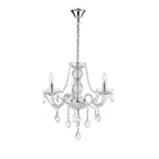 Lampa wisząca CRISTALLO III, chrom/transparentny, 3x60W E14