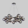 Lampa wisząca Cabella z dymionymi kloszami śr. 68cm 25xG9 | chrom