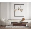 Lampa wisząca Canello dł. 70cm 7xG9 | mosiądz/miodowy