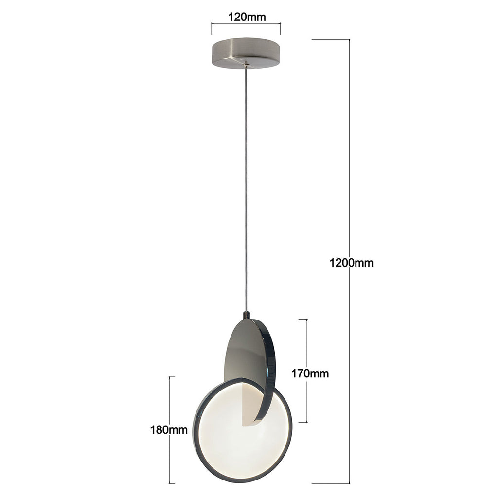 Lampa wisząca Circlo LED CCT chrom LP-1311/1P CH