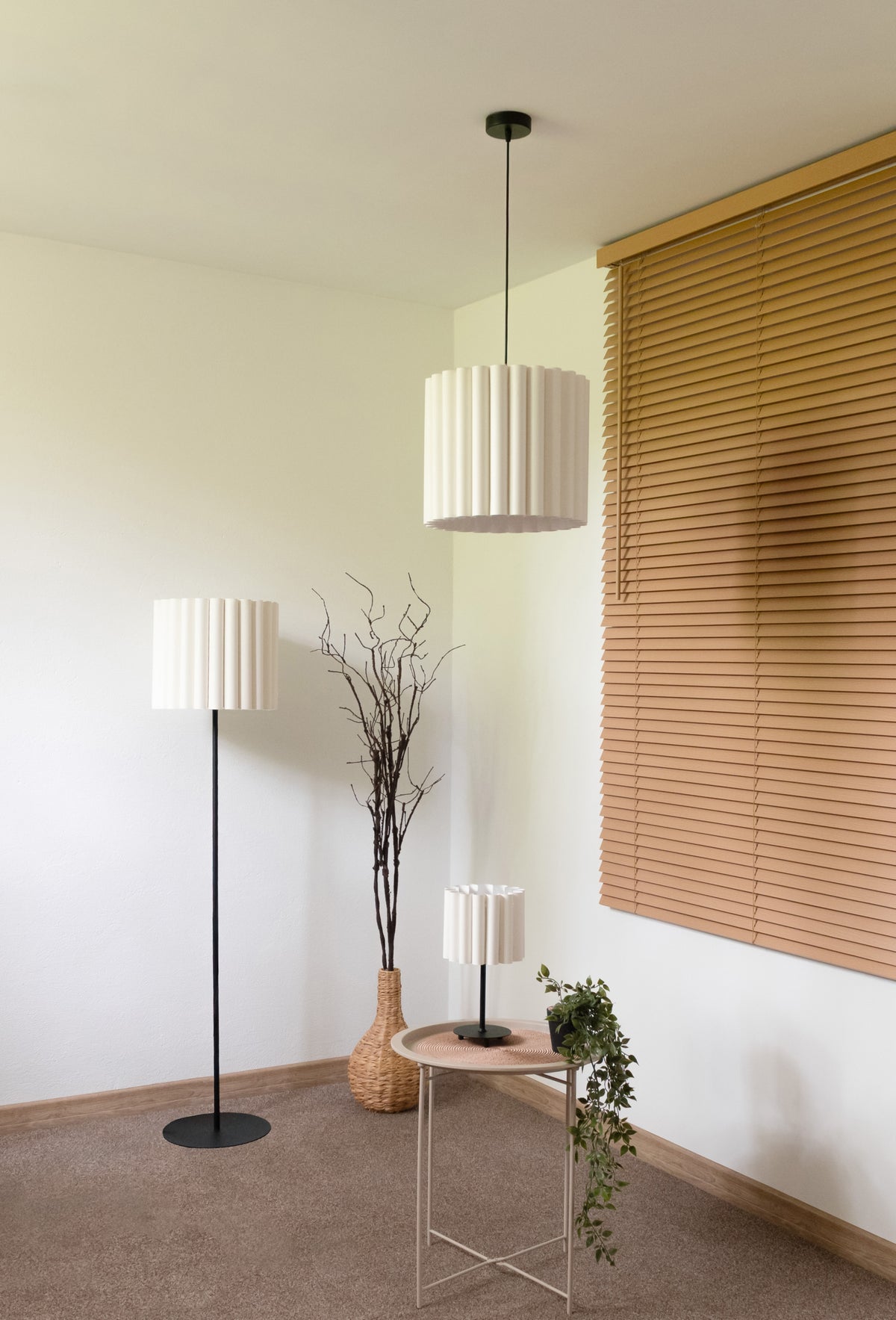 Lampa wisząca DUOLLA ARIA HL 70729 Kremowy/n/a 1xE27 średn.35cm