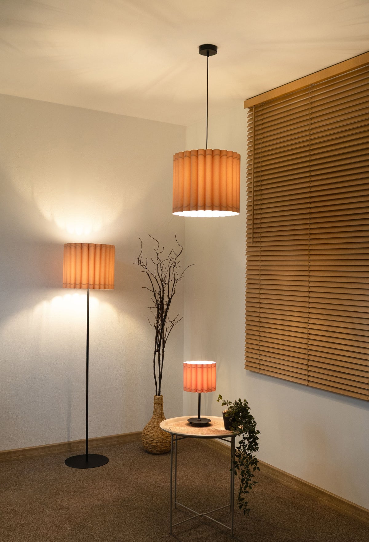 Lampa wisząca DUOLLA ARIA HL 70811 Beżowy/n/a 1xE27 średn.35cm