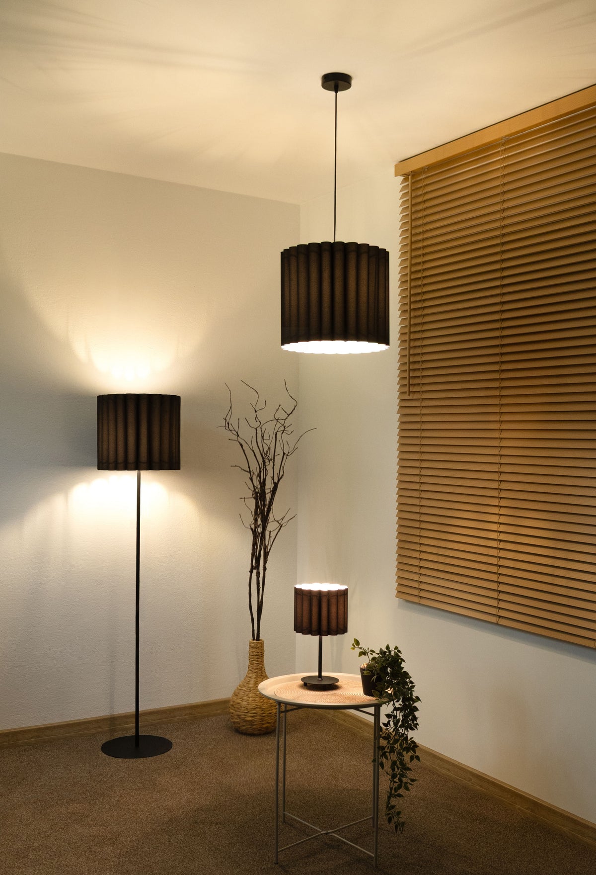 Lampa wisząca DUOLLA ARIA HL 70873 Czarny/n/a 1xE27 średn.35cm