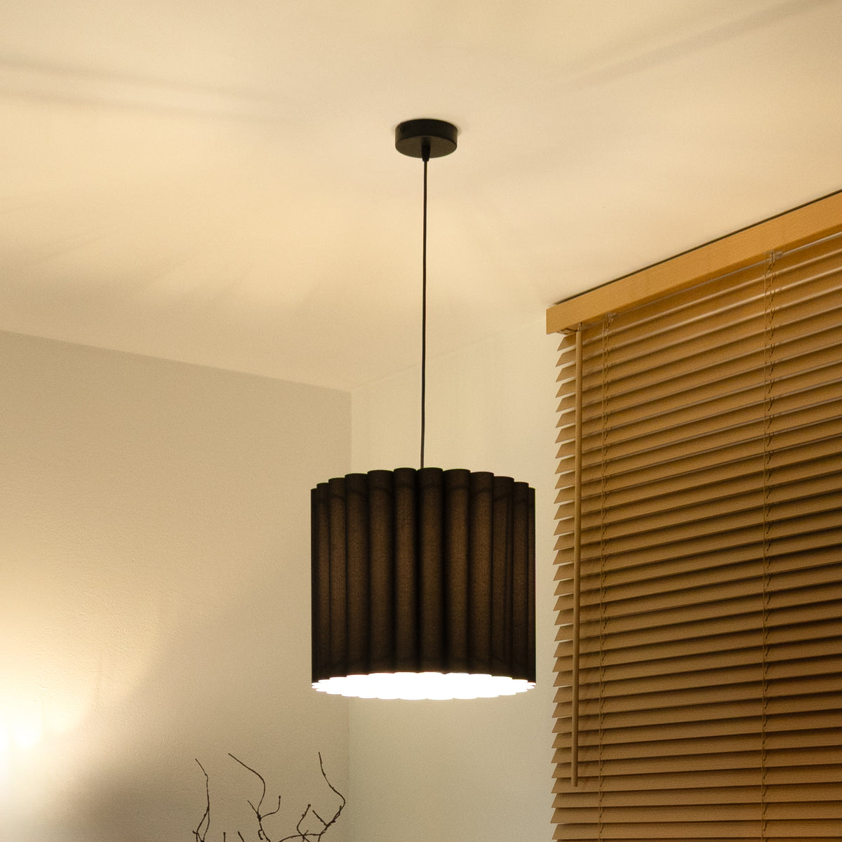 Lampa wisząca DUOLLA ARIA HL 70873 Czarny/n/a 1xE27 średn.35cm
