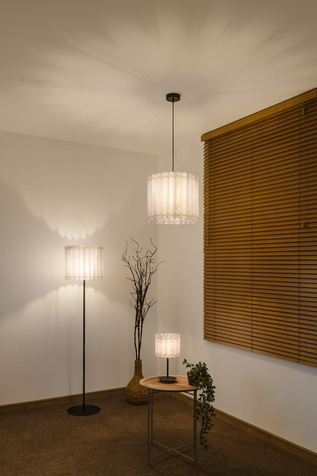 Lampa wisząca DUOLLA ARIA HL 70941 Biały/n/a 1xE27 średn.35cm
