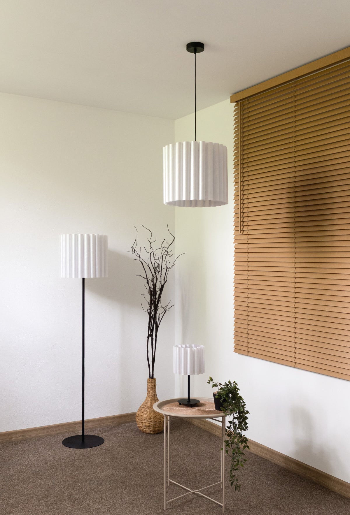 Lampa wisząca DUOLLA ARIA HL 70941 Biały/n/a 1xE27 średn.35cm