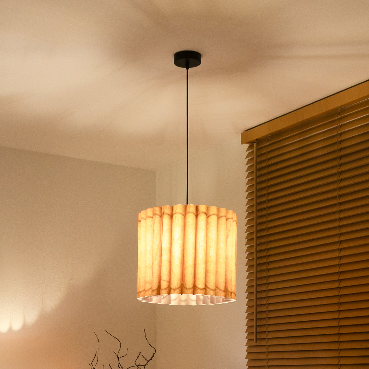 Lampa wisząca DUOLLA ARIA HL 71108 Beżowy/n/a 1xE27 średn.35cm