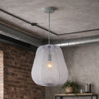 Lampa wisząca DUOLLA BARI 752453 szary/n/a 1xE27 średn.37cm