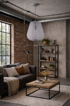 Lampa wisząca DUOLLA BARI 752453 szary/n/a 1xE27 średn.37cm