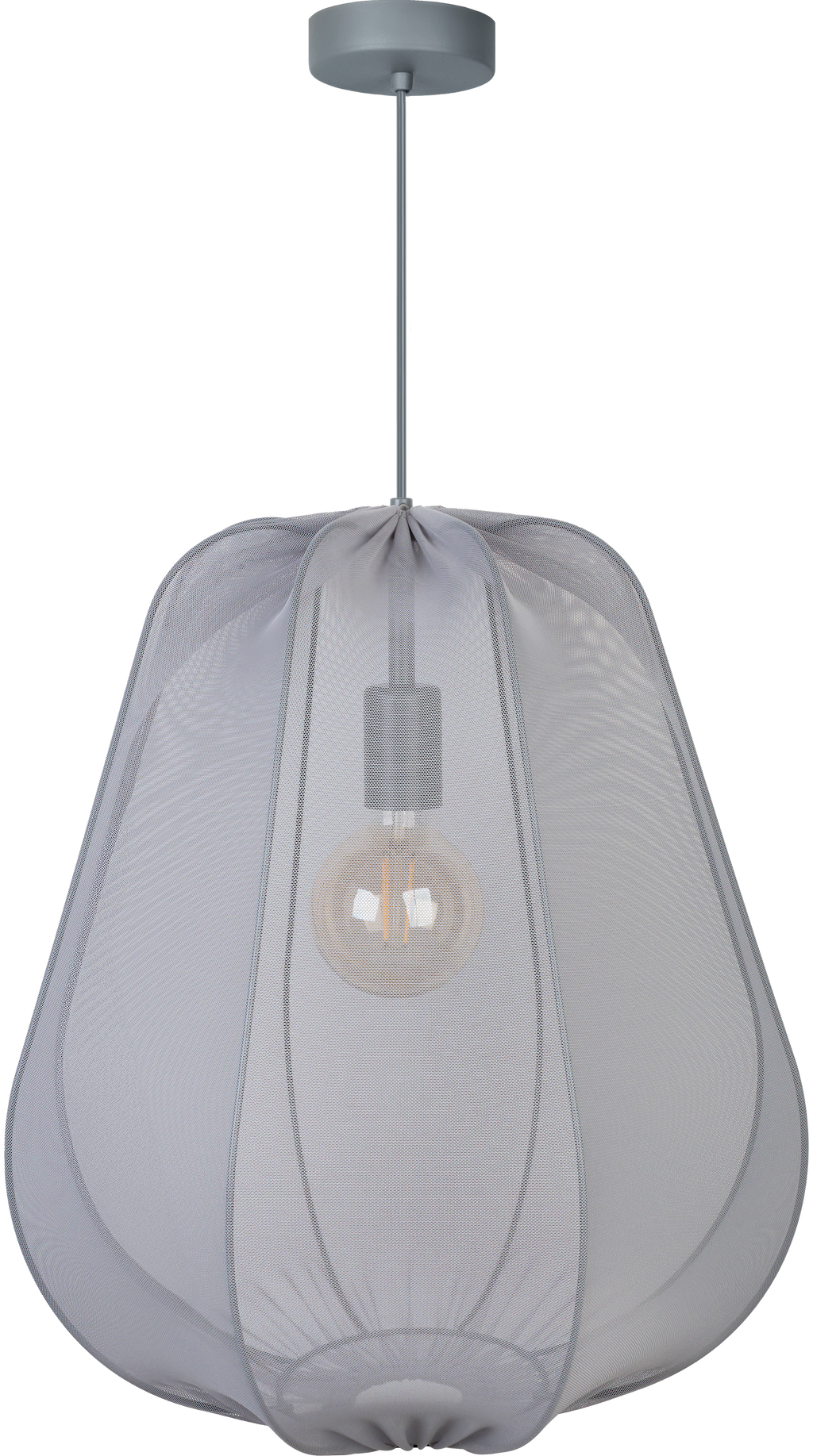 Lampa wisząca DUOLLA BARI 752453 szary/n/a 1xE27 średn.37cm
