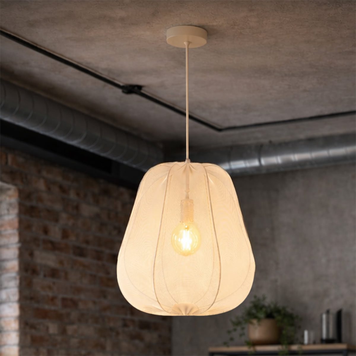 Lampa wisząca DUOLLA BARI 752477 Biały/n/a 1xE27 średn.37cm