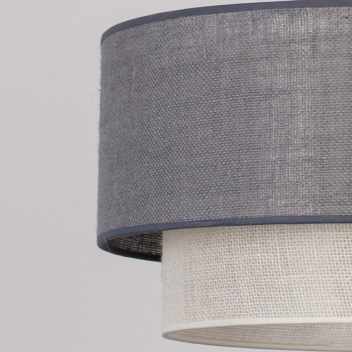Lampa wisząca DUOLLA  BOHO 751210 szary/biały 1xE27 średn.45cm
