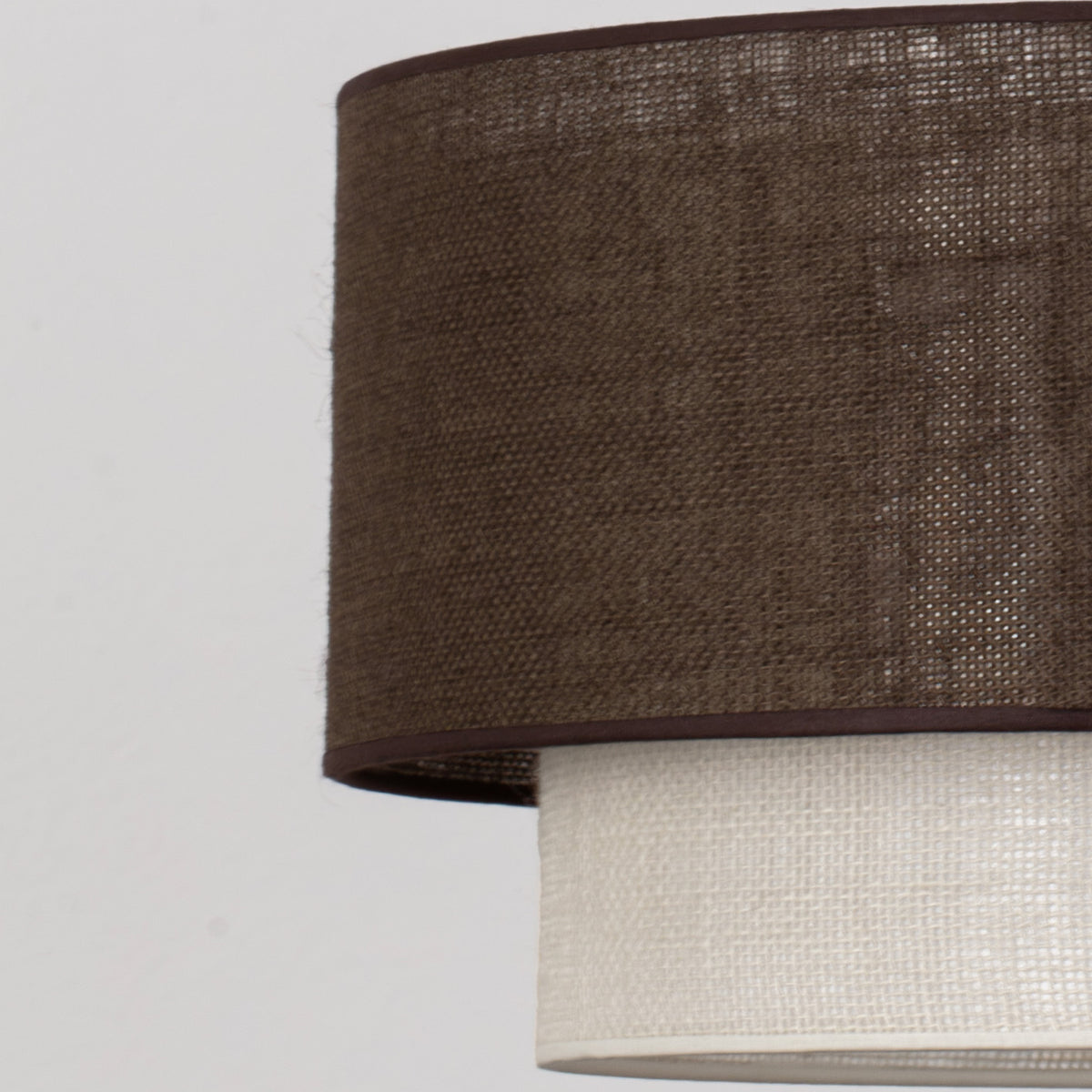 Lampa wisząca DUOLLA  BOHO 751272 brązowy/biały 1xE27 średn.45cm