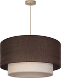 Lampa wisząca DUOLLA  BOHO 751364 brązowy/kremowy 1xE27 średn.60cm