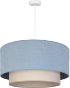Lampa wisząca DUOLLA  BOHO 751395 niebieski/Beżowy 1xE27 średn.45cm