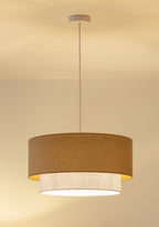Lampa wisząca DUOLLA BOHO 751456 beżowy/kremowy 1xE27 średn.45cm