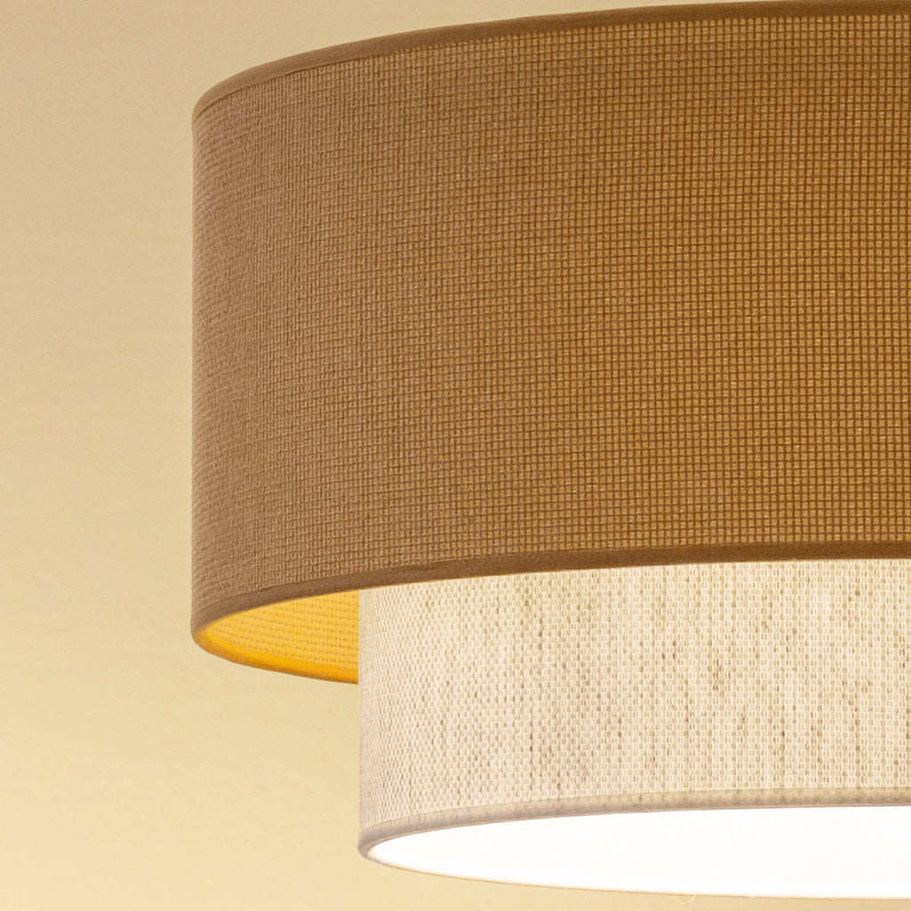 Lampa wisząca DUOLLA BOHO 751456 beżowy/kremowy 1xE27 średn.45cm