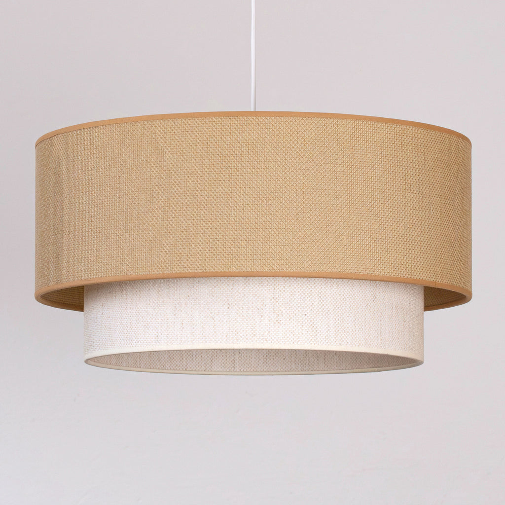 Lampa wisząca DUOLLA BOHO 751456 beżowy/kremowy 1xE27 średn.45cm