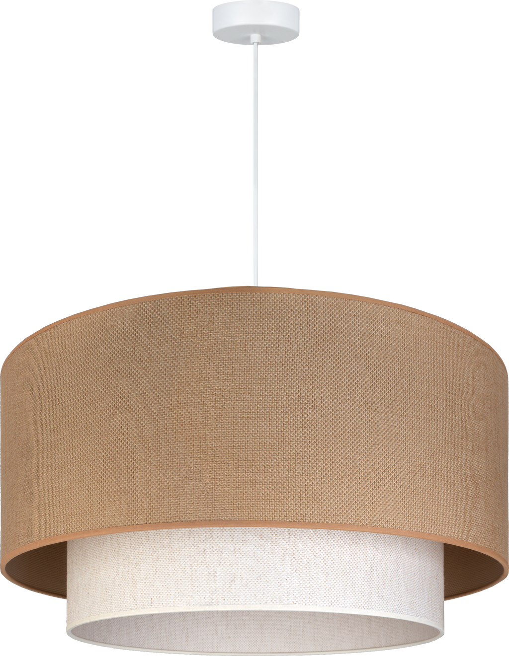 Lampa wisząca DUOLLA BOHO 751456 beżowy/kremowy 1xE27 średn.45cm