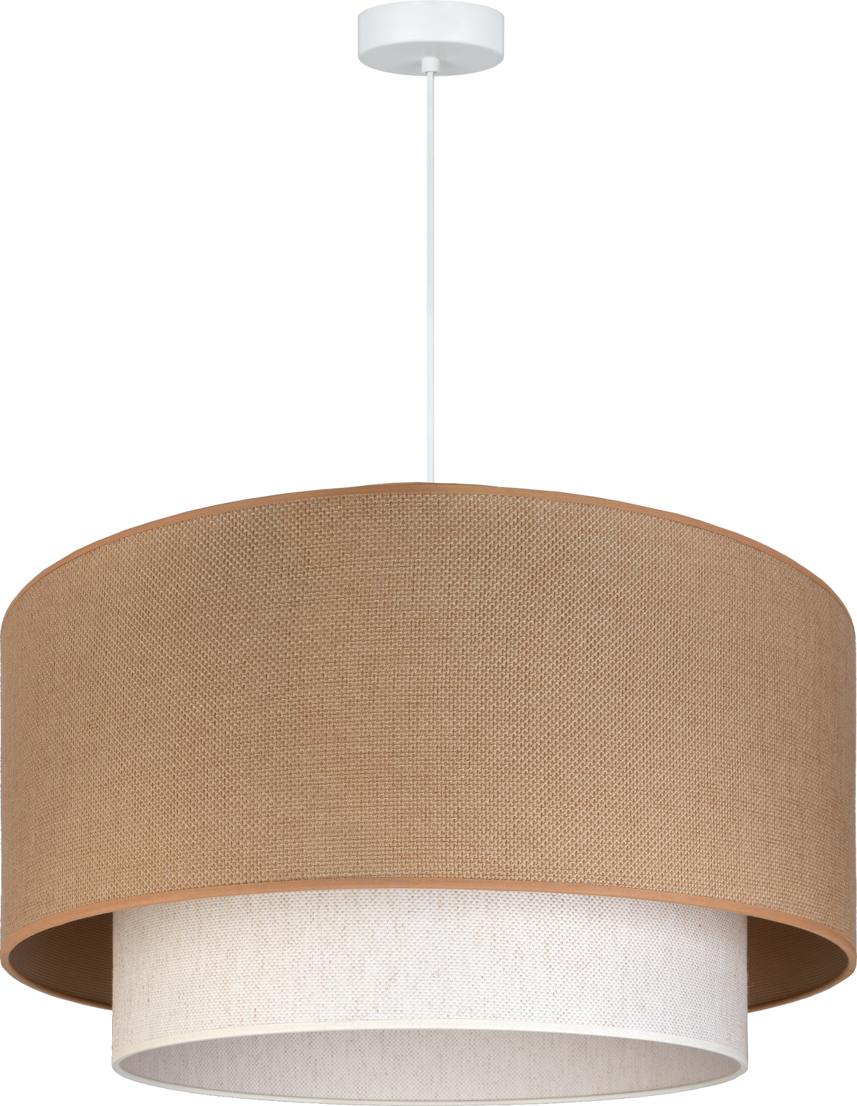 Lampa wisząca DUOLLA BOHO 751456 beżowy/kremowy 1xE27 średn.45cm
