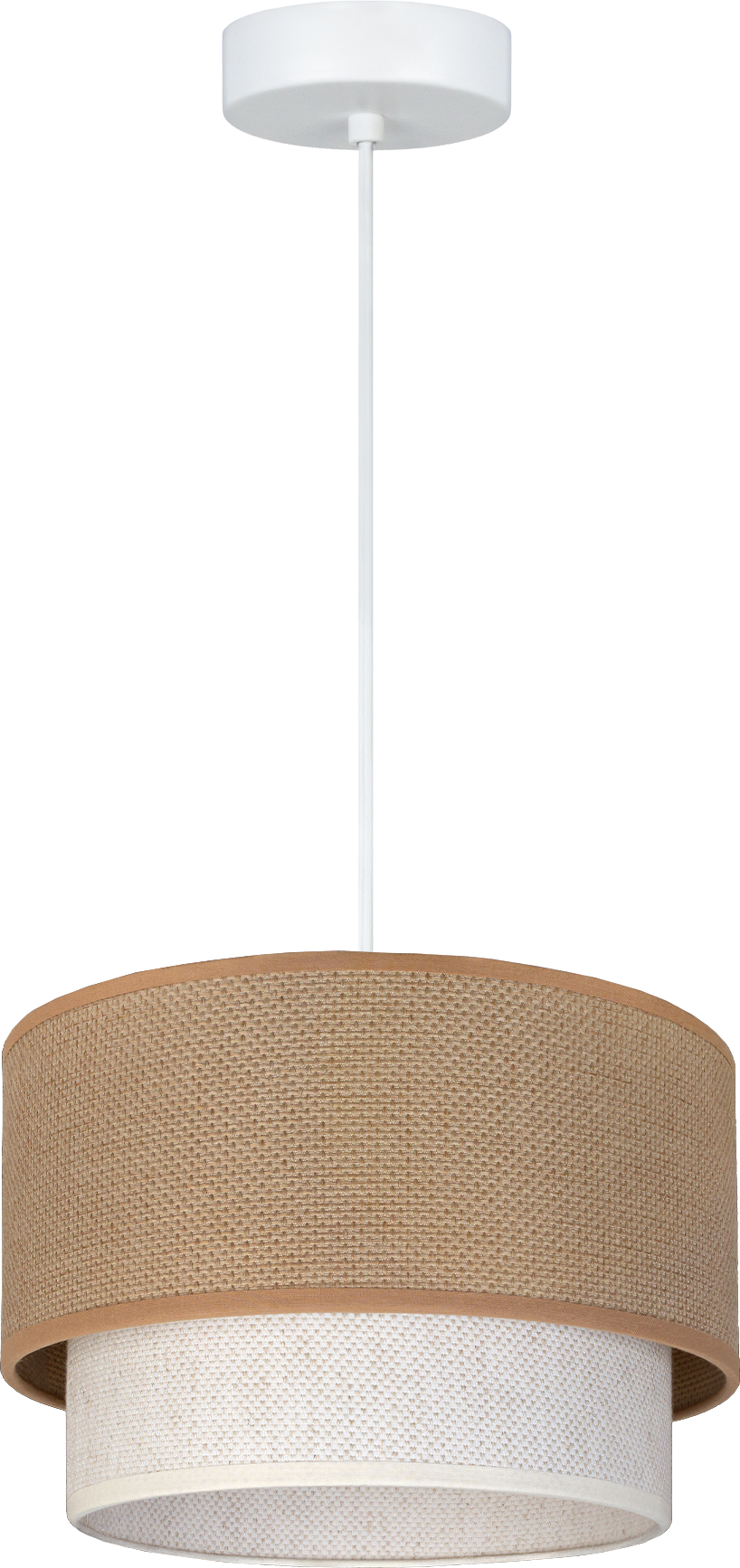 Lampa wisząca DUOLLA BOHO 751487 beżowy/kremowy 1xE27 średn.25cm