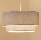 Lampa wisząca DUOLLA BOHO 751548 beżowy/kremowy 1xE27 średn.45cm