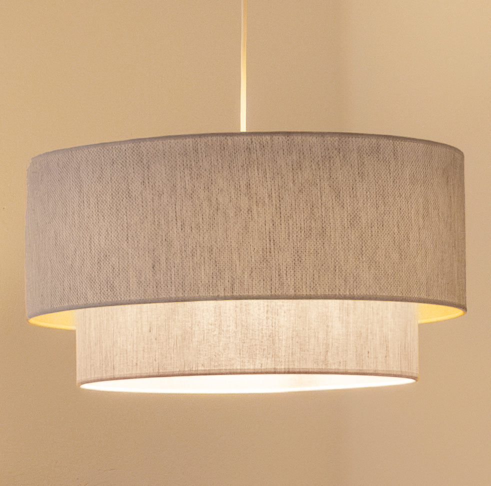 Lampa wisząca DUOLLA BOHO 751548 beżowy/kremowy 1xE27 średn.45cm