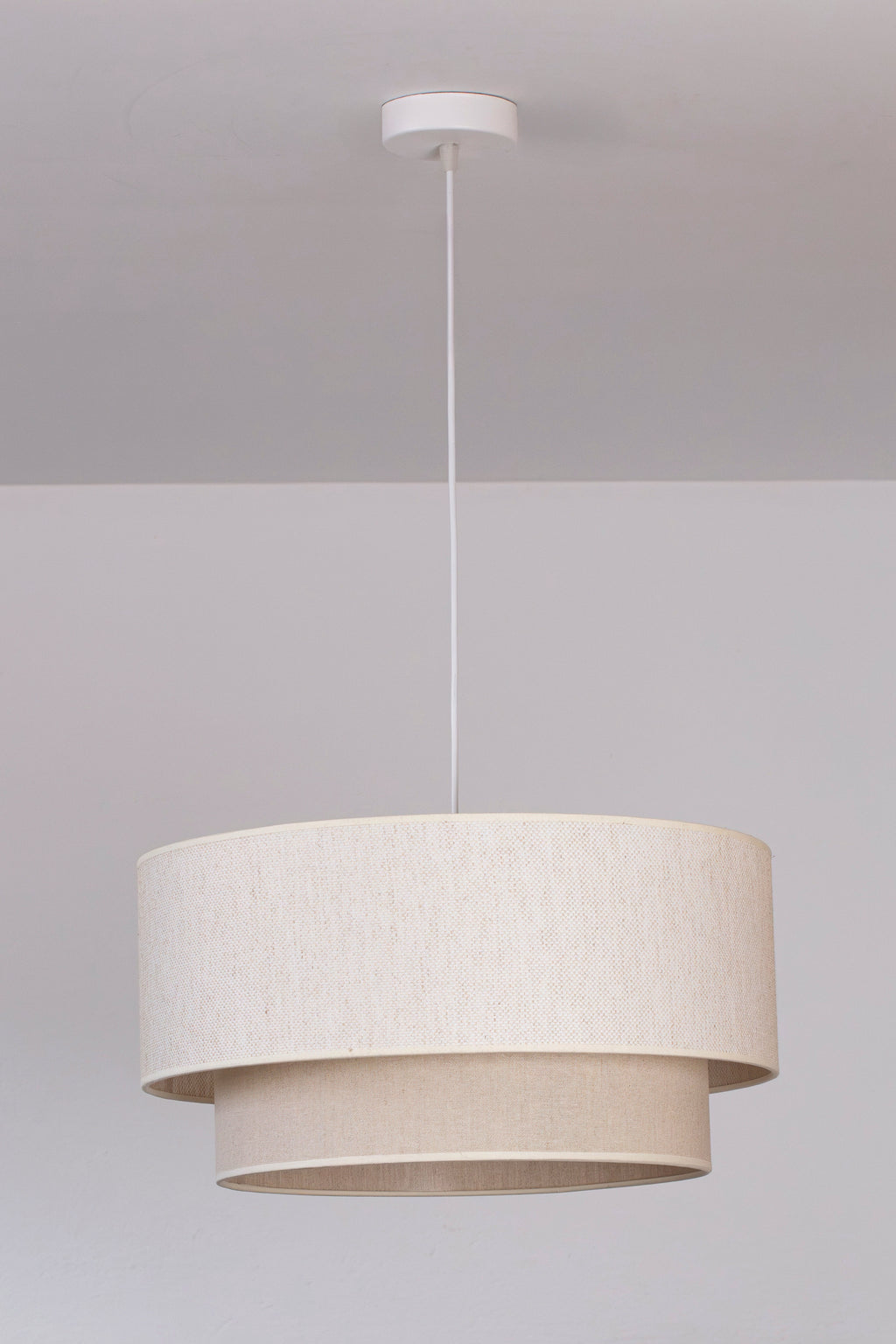 Lampa wisząca DUOLLA BOHO 751548 beżowy/kremowy 1xE27 średn.45cm