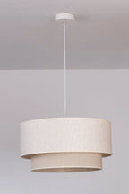 Lampa wisząca DUOLLA BOHO 751548 beżowy/kremowy 1xE27 średn.45cm