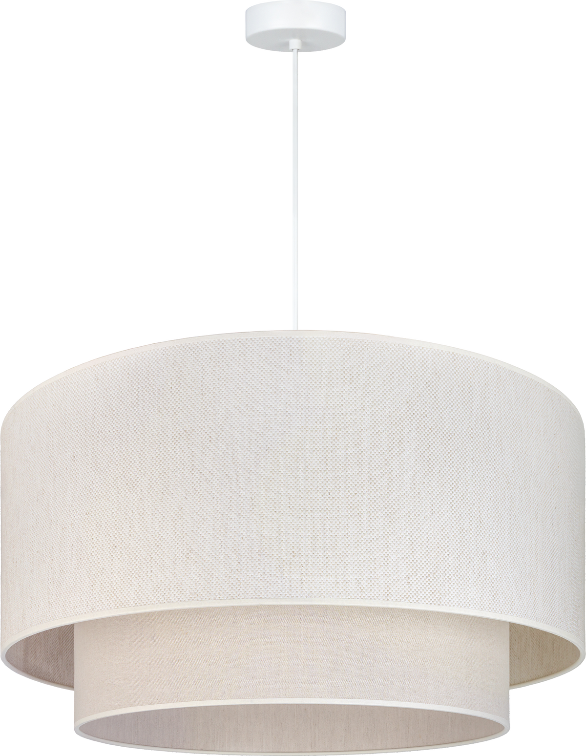 Lampa wisząca DUOLLA  BOHO 751586 beżowy/kremowy 1xE27 średn.60cm