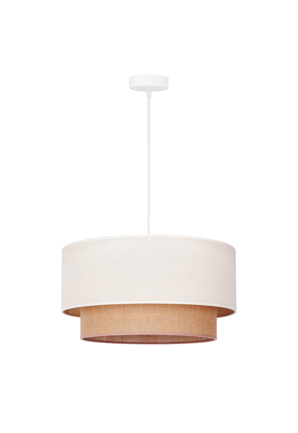 Lampa wisząca DUOLLA BOHO 81099 beżowy/kremowy 1xE27 średn.45cm