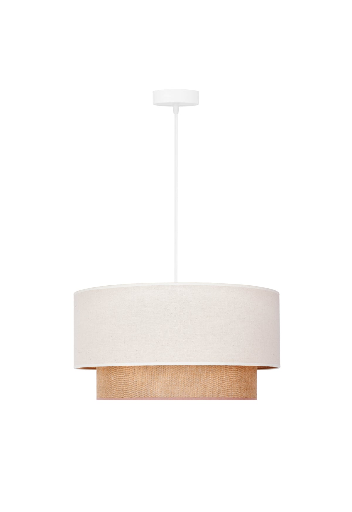 Lampa wisząca DUOLLA BOHO 81099 beżowy/kremowy 1xE27 średn.45cm