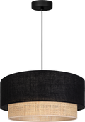 Lampa wisząca DUOLLA BOHO XXS 752255 Czarny/Beżowy 1xE27 średn.40cm