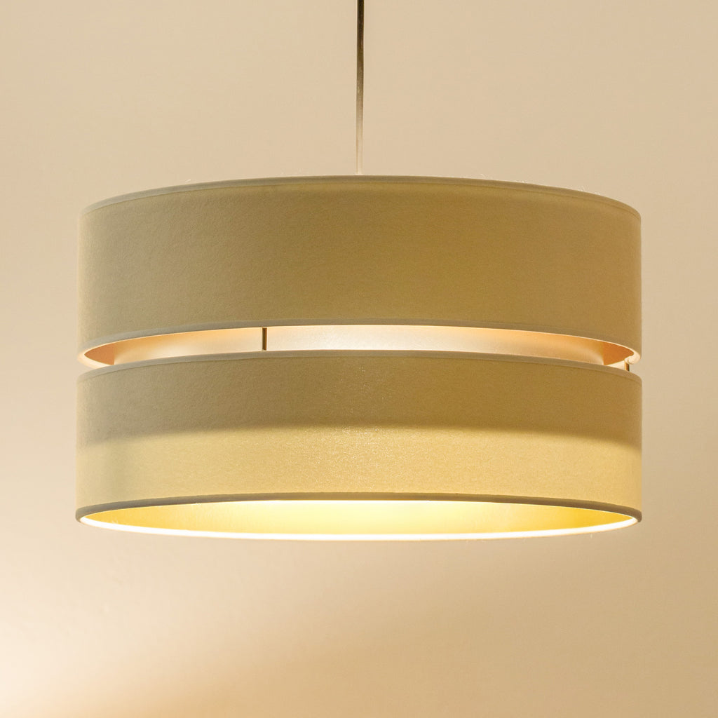 Lampa wisząca DUOLLA DUO 750831 kremowy/złoty 1xE27 średn.40cm