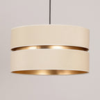 Lampa wisząca DUOLLA DUO 750831 kremowy/złoty 1xE27 średn.40cm